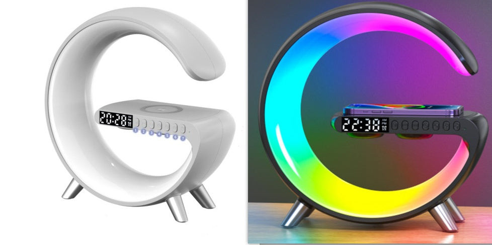 Smarte Atmosphärenlampe mit Wireless Charging & Bluetooth-Lautsprecher
