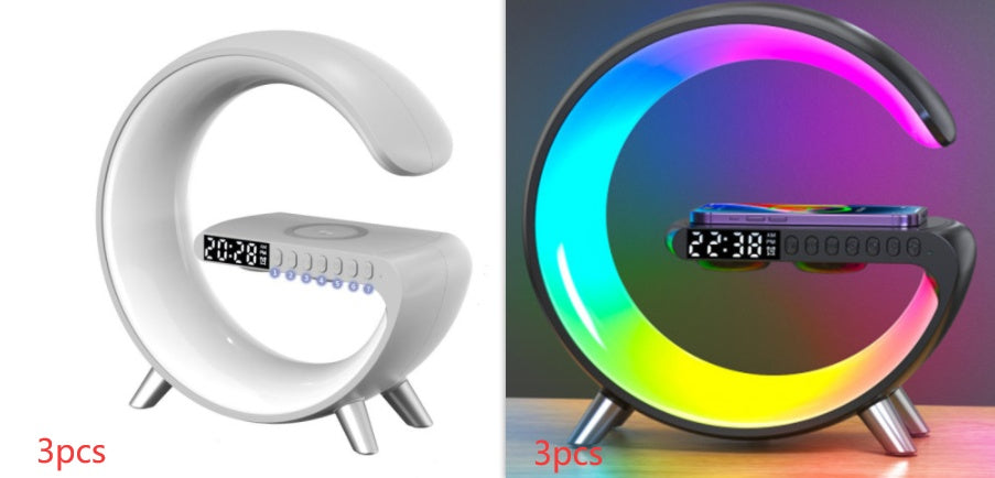 Smarte Atmosphärenlampe mit Wireless Charging & Bluetooth-Lautsprecher
