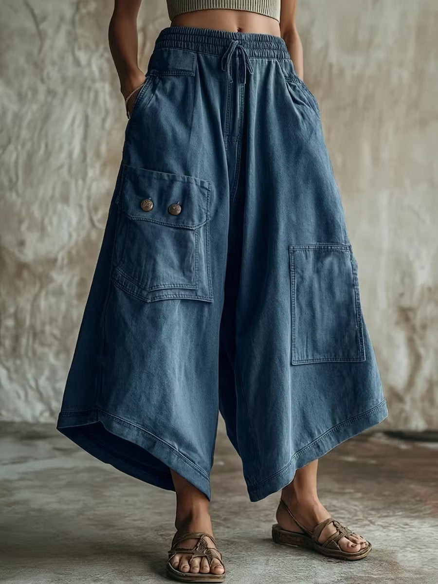 Cross-Border Casual Loose-Fit Retro Pants Vorderansicht