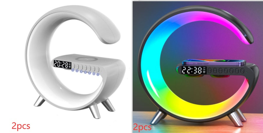 Smarte Atmosphärenlampe mit Wireless Charging & Bluetooth-Lautsprecher